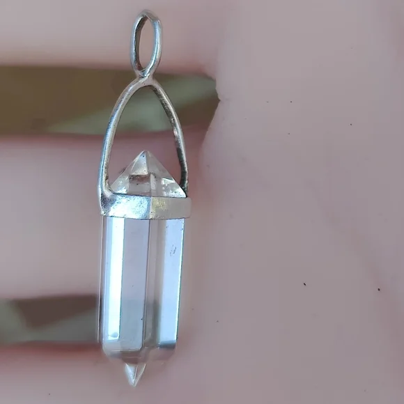 Sterling Silver Quartz Pendant - Picture 3 of 7